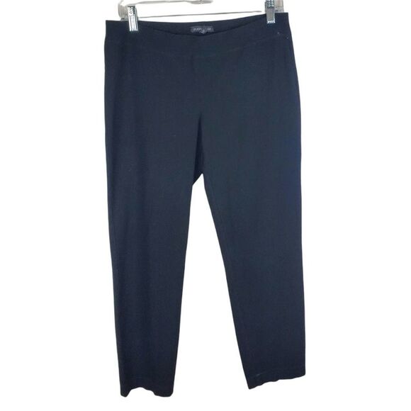 Eileen Fisher Pull On Stretch Cropped Pants Slim Womens Small Ankle Career Work - Picture 1 of 4